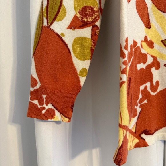 Soft Surroundings Desert Sage Floral Knit Top Lightweight Women’s Small - Picture 6 of 9